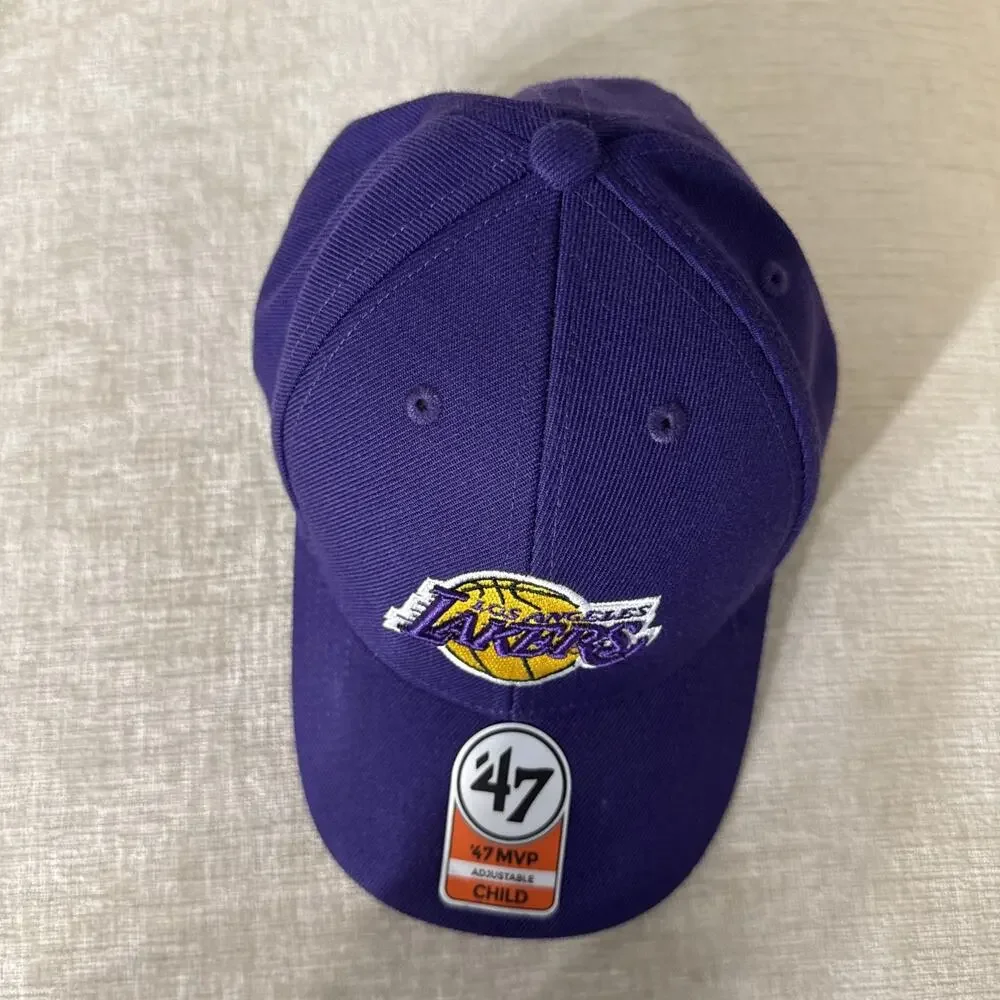 Los Angeles Lakers Youth Hat Purple ’47 MVP Adjustable NBA Basketball Cap New